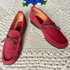 Cole Haan Suede Red Loafer 7.5 Women  EUC